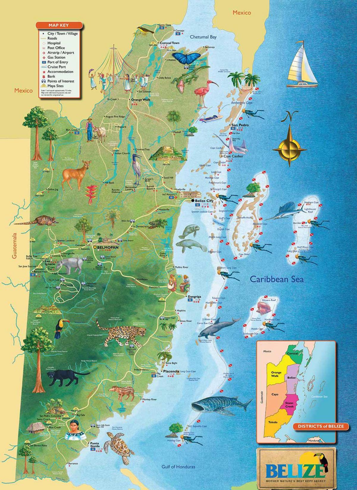 Belize port mapě
