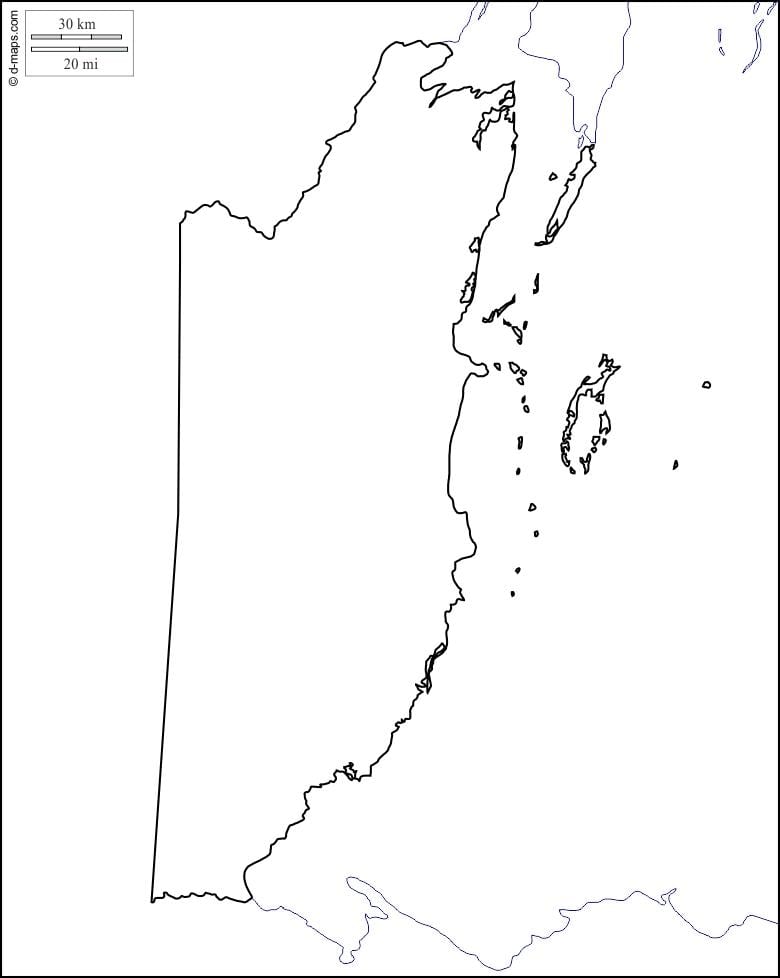 Mapa Belize osnovy