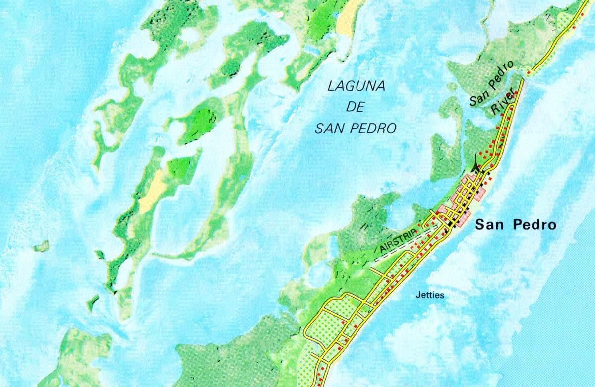 san pedro, Belize street map