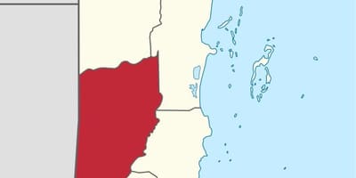 Cayo district Belize mapě