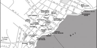 Mapa Belize corozal town