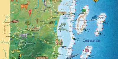 Belize port mapě