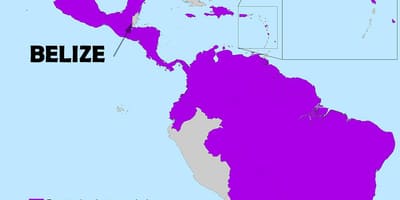 Mapa Belize zika