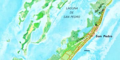 San pedro, Belize street map