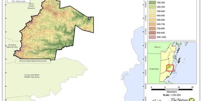Mapa sittee river Belize
